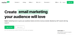 MailerLite automation features review